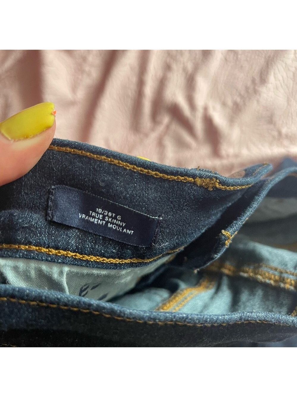 Dark Wash Skinny Leg Jeans - Picture 4 of 4